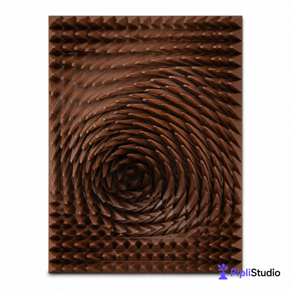 Copper Spiral 3D Wall Art – Bold Modern Statement