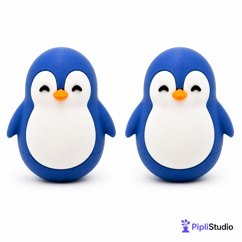 Wobble Penguin Toy – Self-Righting Desk Decor (Pack of 2)