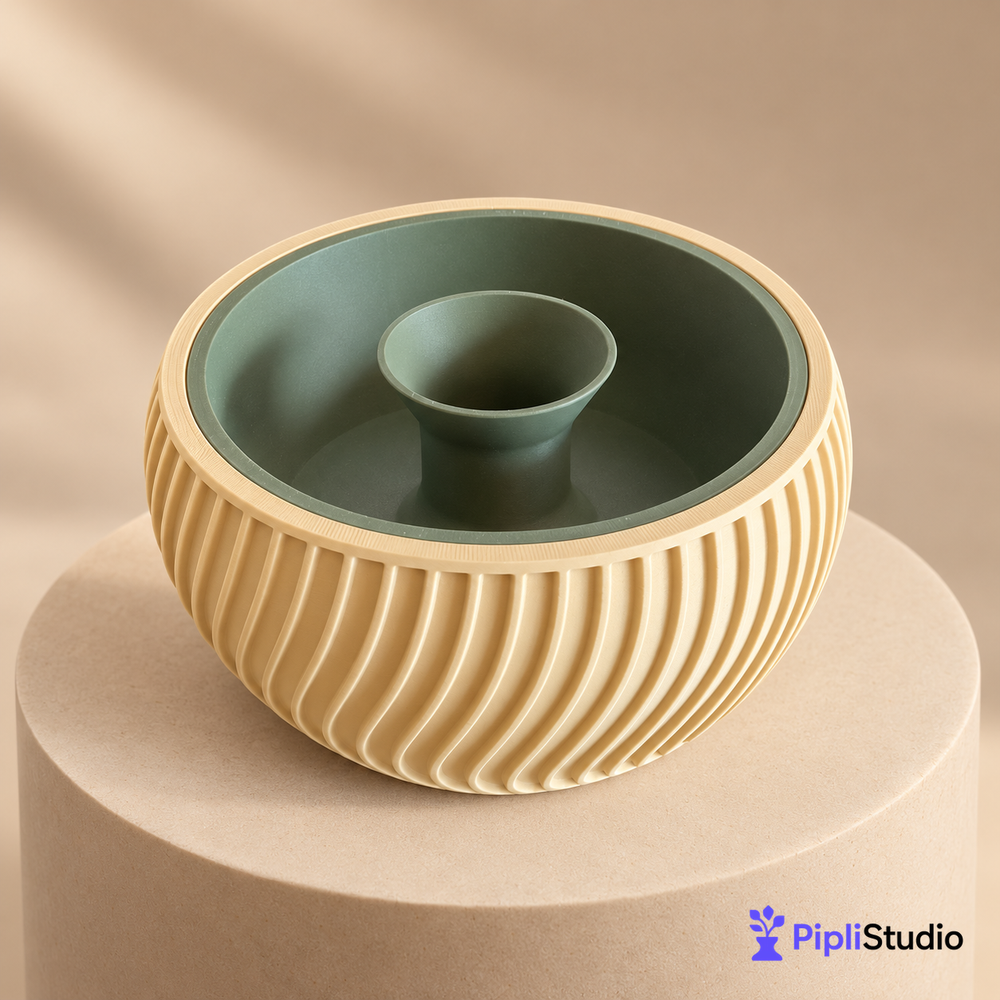 Pistachio Bowl with Hidden Waste Compartment (Pista Bowl)