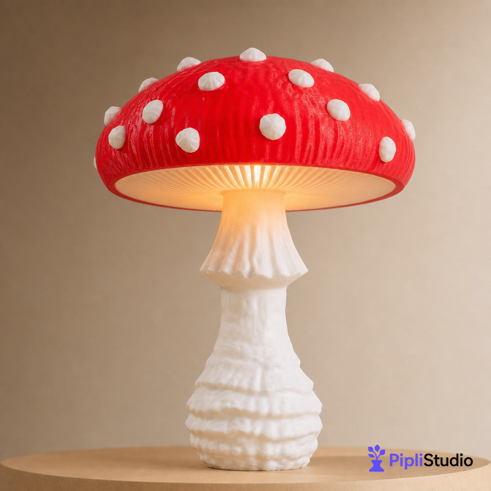 Mushroom Lamp β Amanita Muscaria Design