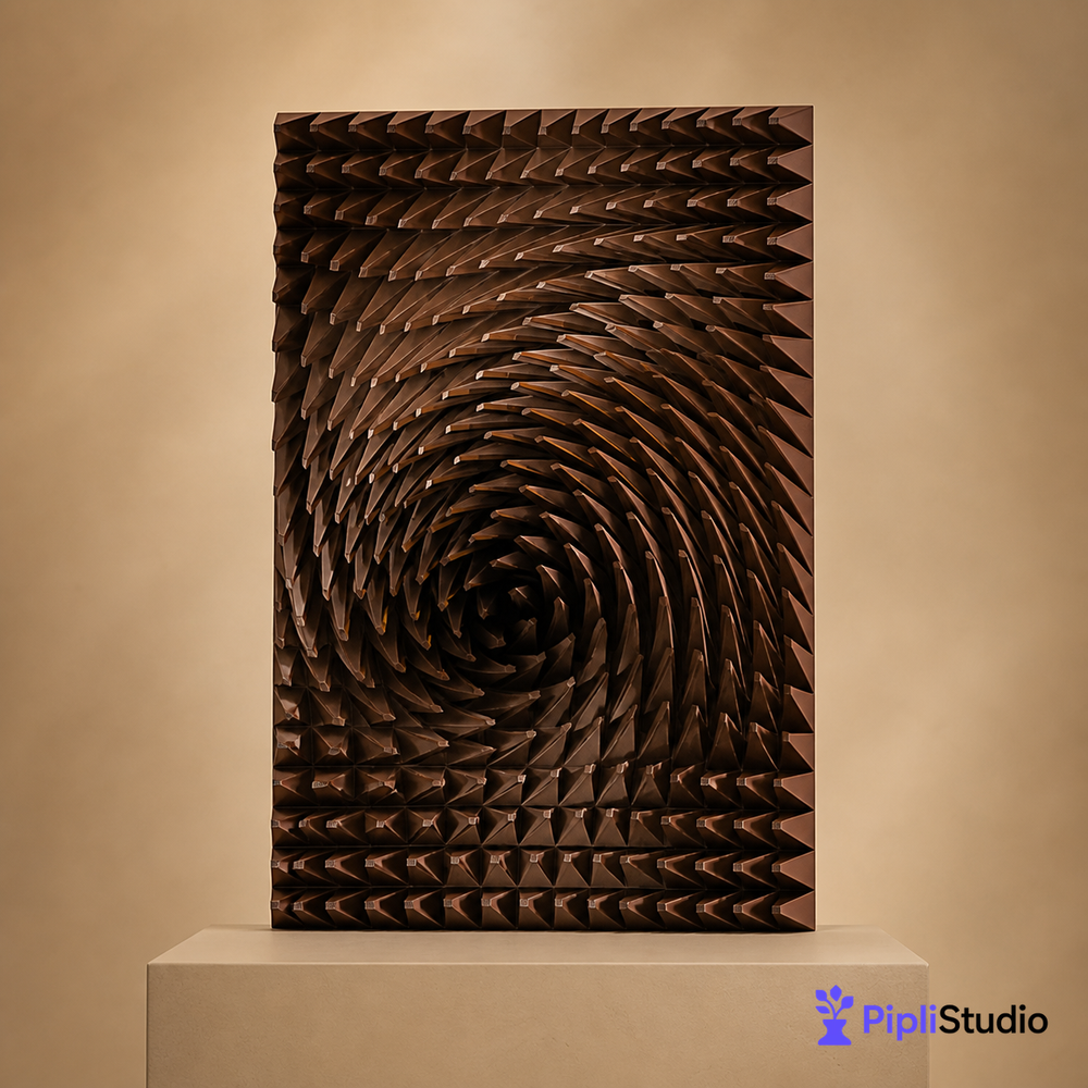 Copper Spiral 3D Wall Art – Bold Modern Statement