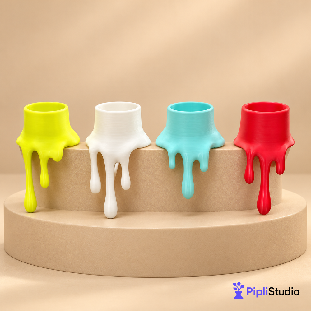 Melting Candles Edge LED Tealight Holders (Pack Of 4)