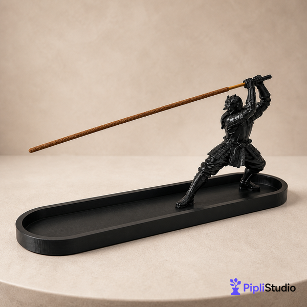 Katana Warrior Incense Holder with Ash Catcher