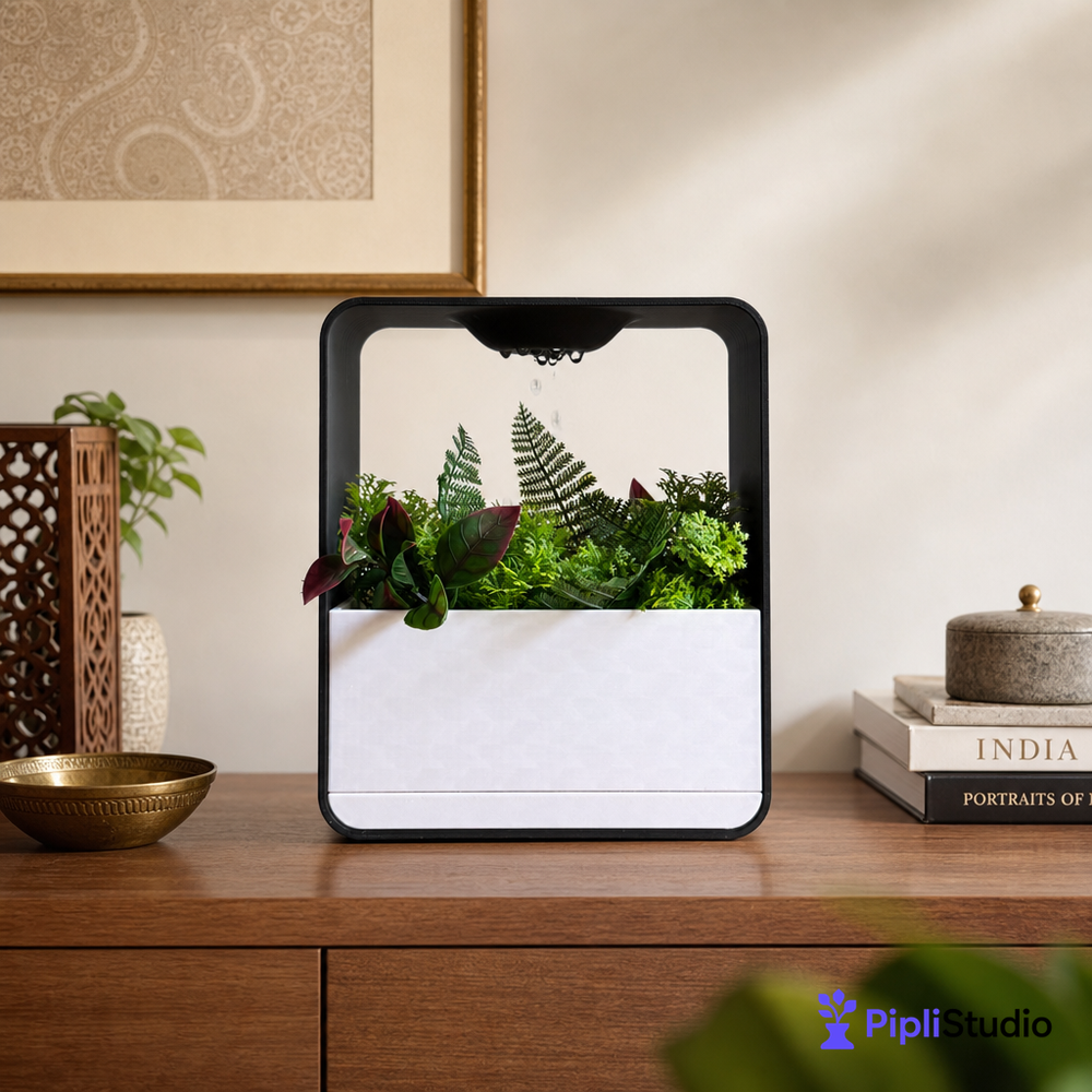Cloud XL Self-Watering Desk Planter Vase with Drip Tray