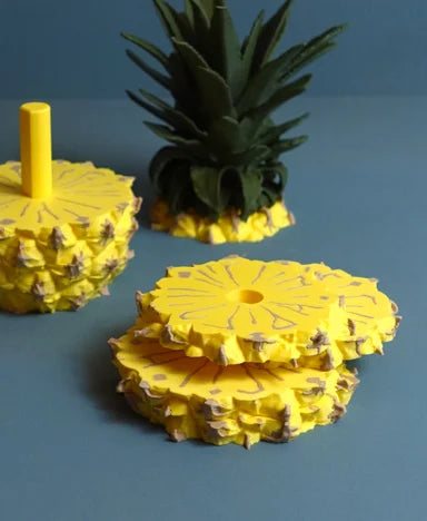 Pineapple Coaster Set (8 Pcs In One Set)
