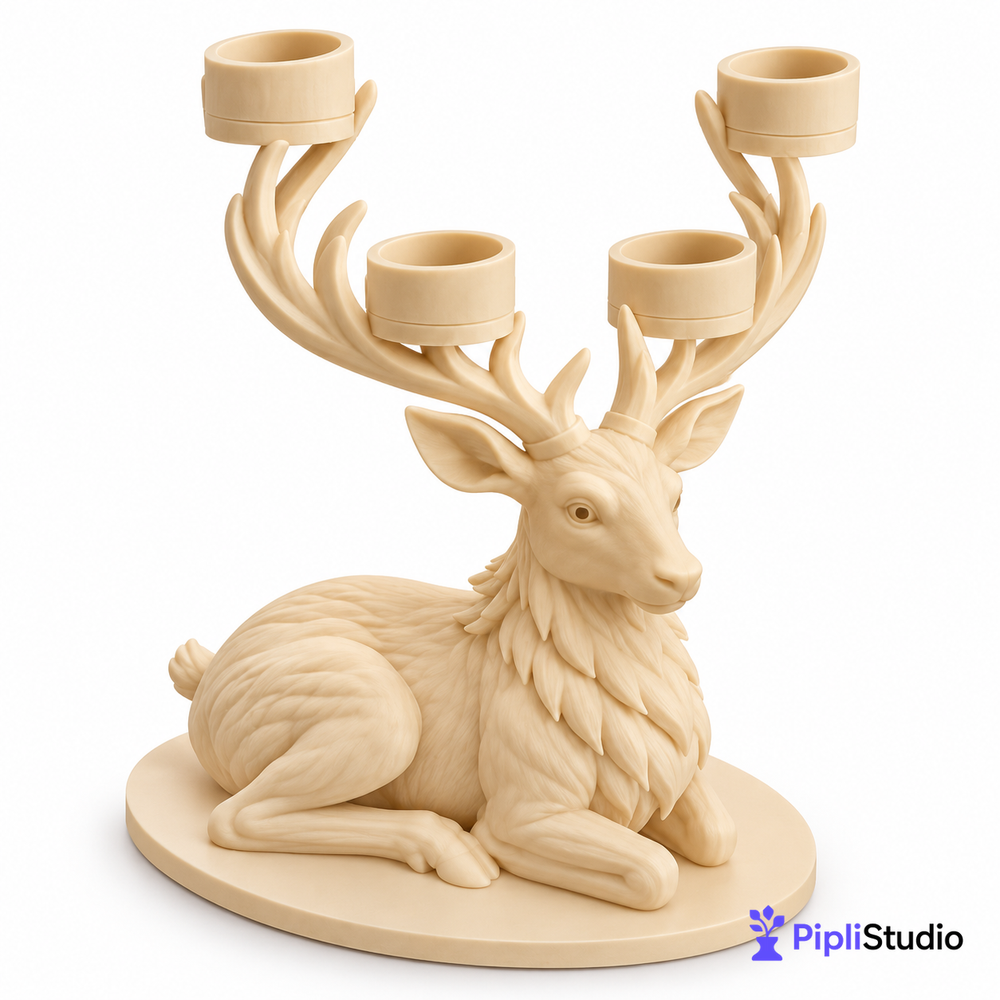 Deer Led Tealight Holder