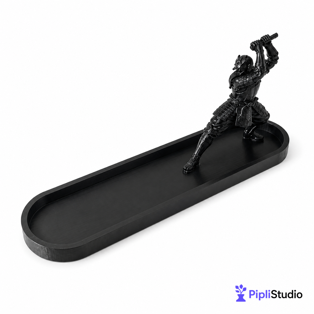 Katana Warrior Incense Holder with Ash Catcher