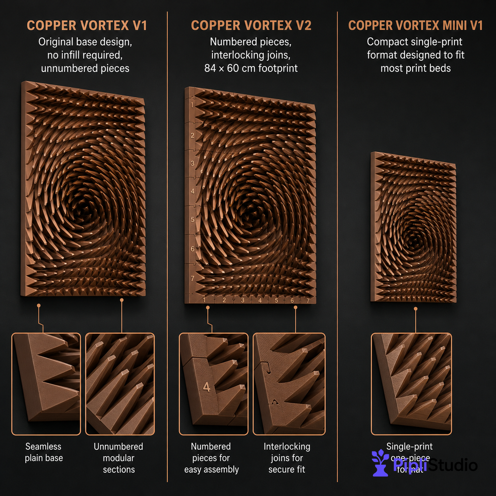 Copper Spiral 3D Wall Art – Bold Modern Statement