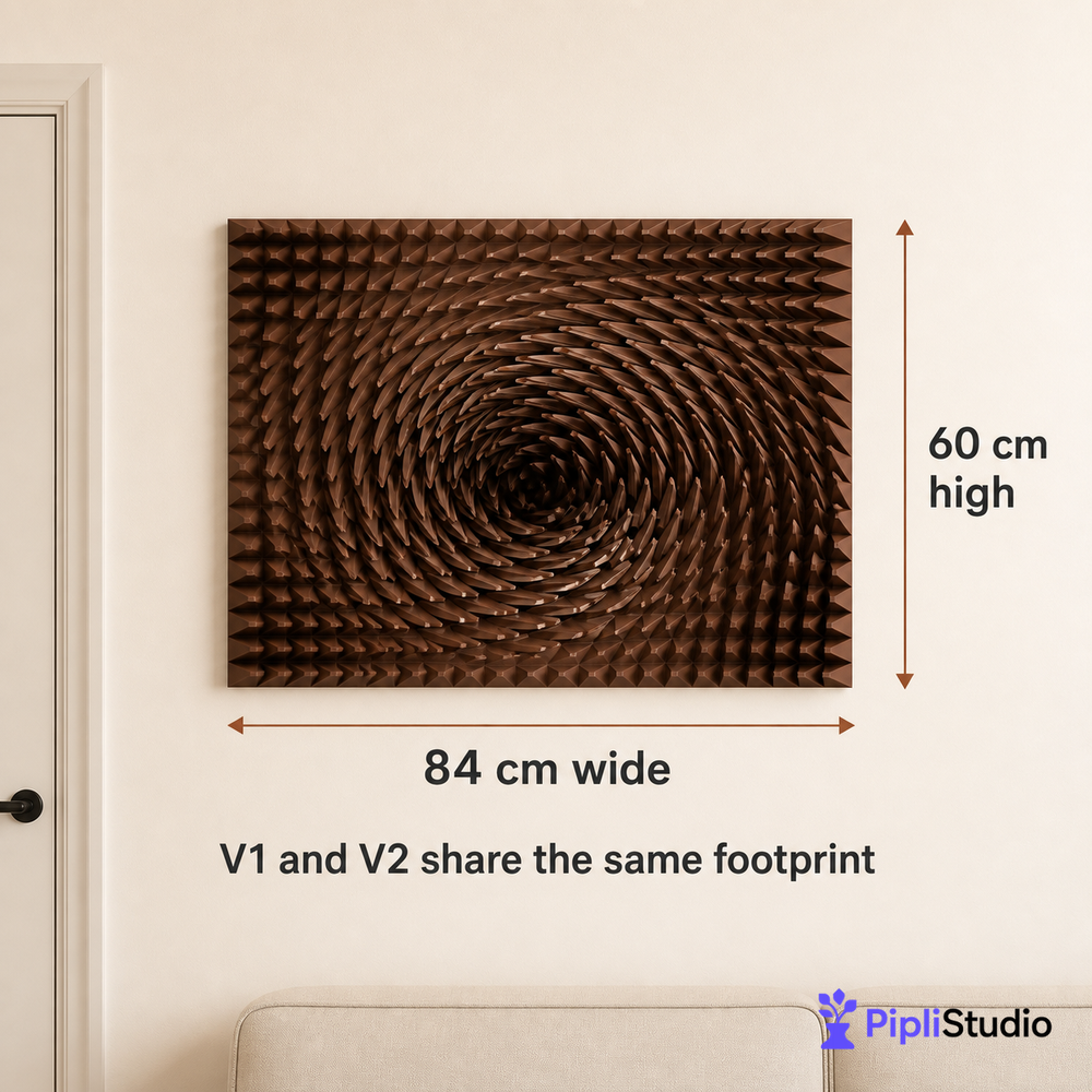 Copper Spiral 3D Wall Art – Bold Modern Statement