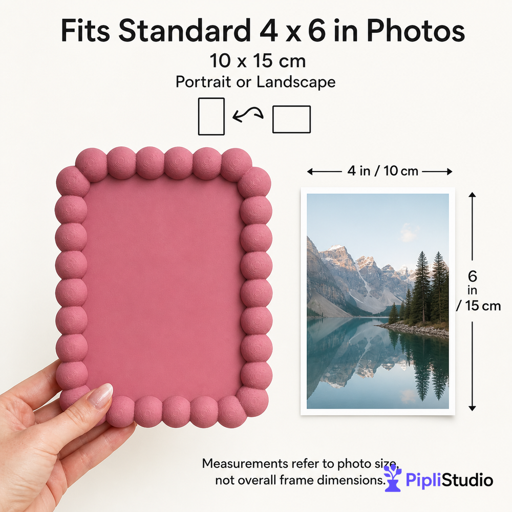 Bubble 4x6 Photo Frame – Tabletop & Wall-Mount