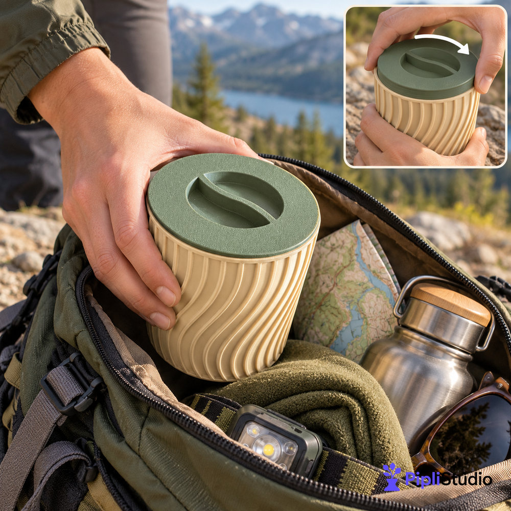 Pistachio Cup with Hidden Waste Compartment (Pista Cup)