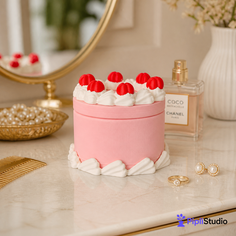 Round Cake Container - Jewelry Box