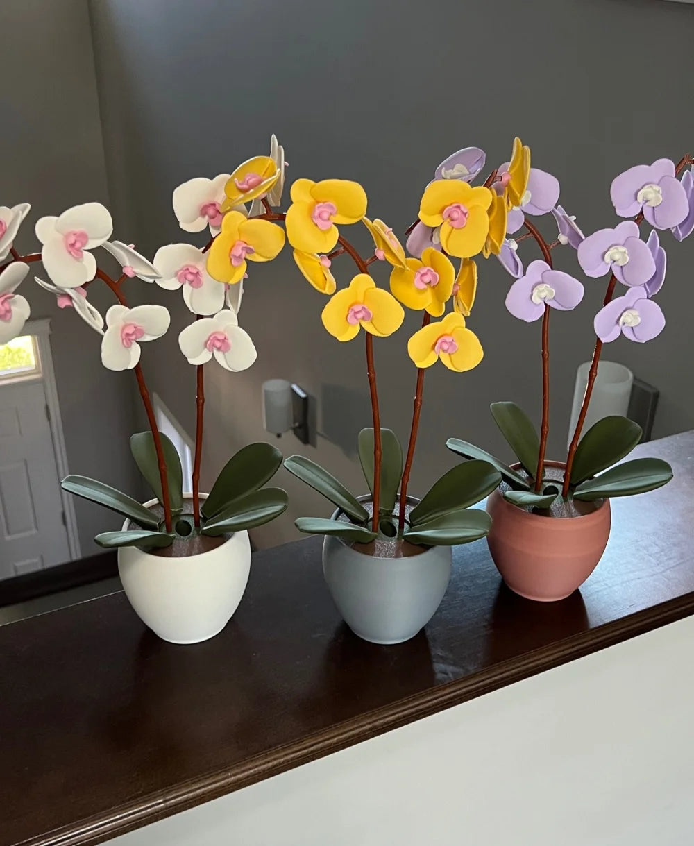 Aromatic Orchid Oil Diffusor and Incense Holder - with Spinning Leaves
