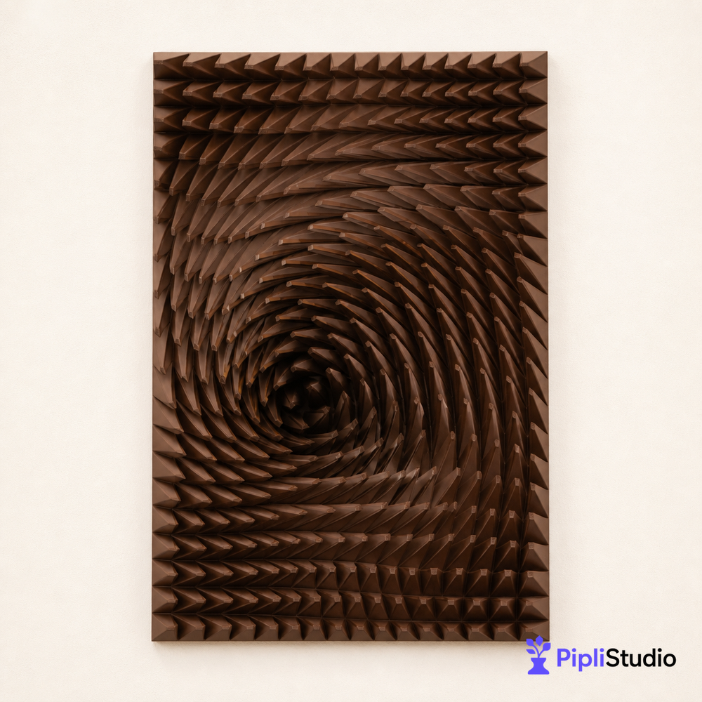 Copper Spiral 3D Wall Art – Bold Modern Statement