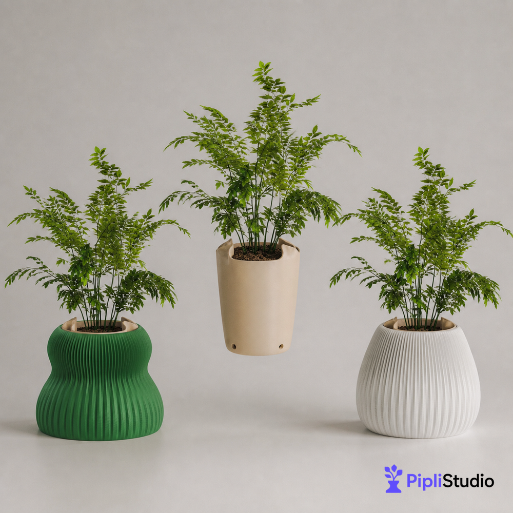 Modular Self-Watering Planter Set | Easy Plant Care (Pack of 2)