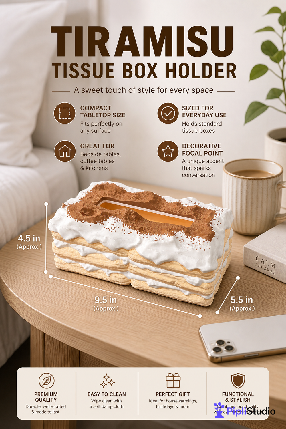Tiramisu Tissue Box Holder