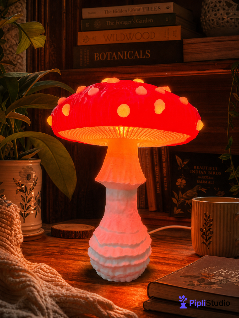 Mushroom Lamp β Amanita Muscaria Design
