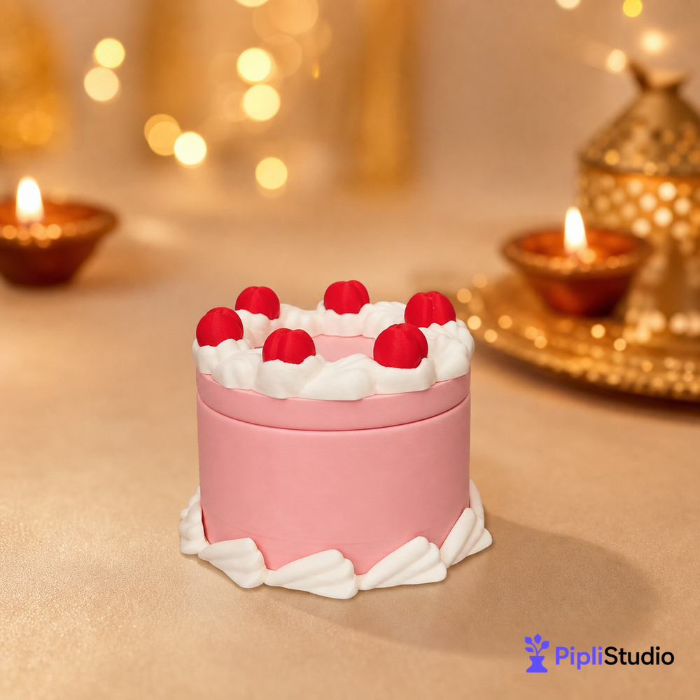 Round Cake Container - Jewelry Box