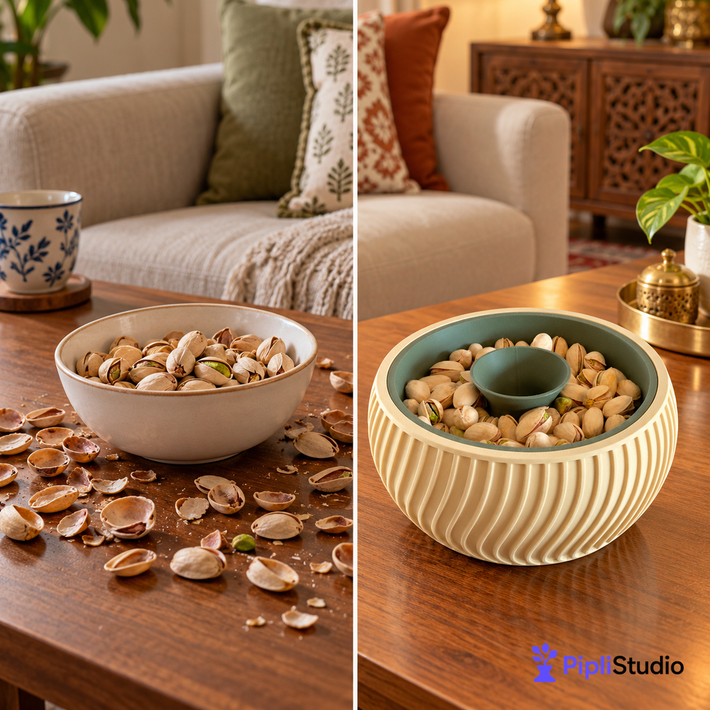 Pistachio Bowl with Hidden Waste Compartment (Pista Bowl)
