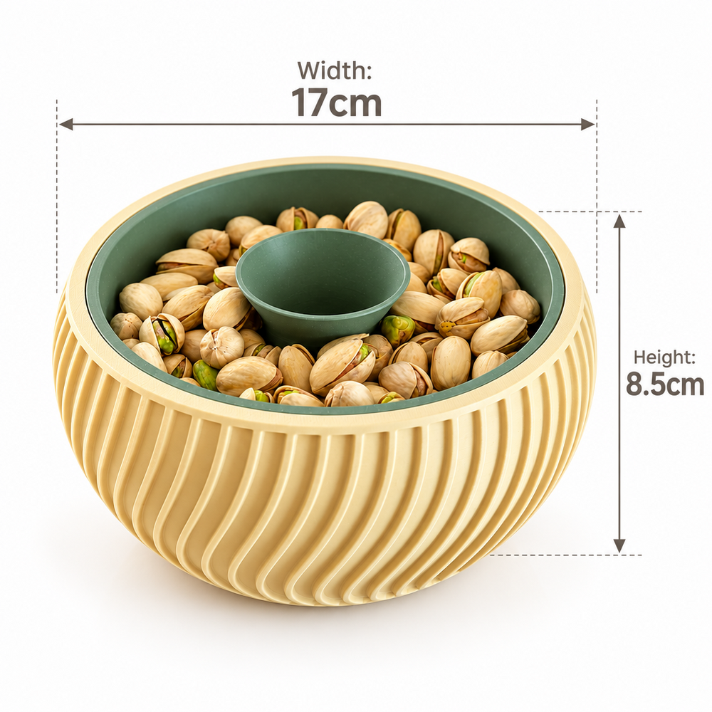 Pistachio Bowl with Hidden Waste Compartment (Pista Bowl)