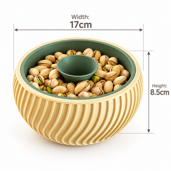 Pistachio Bowl with Hidden Waste Compartment (Pista Bowl)