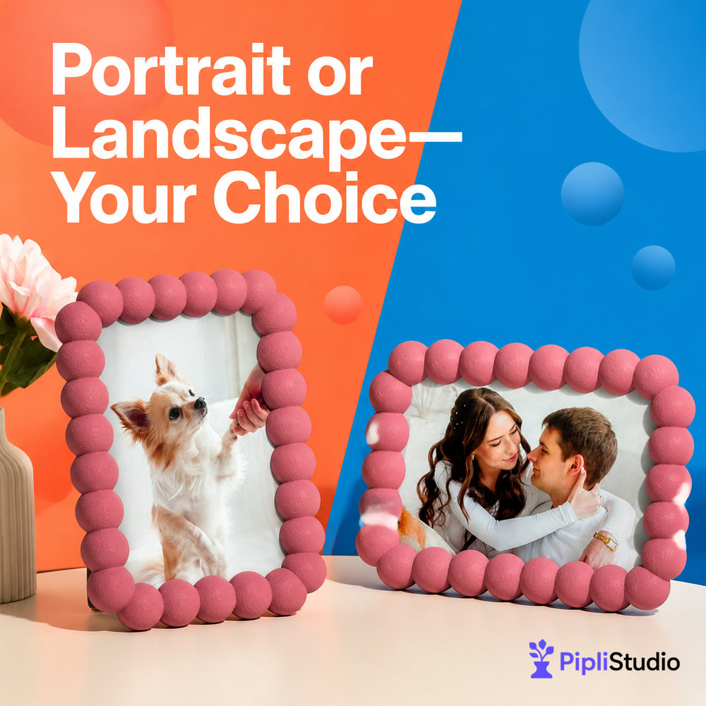 Bubble 4x6 Photo Frame – Tabletop & Wall-Mount
