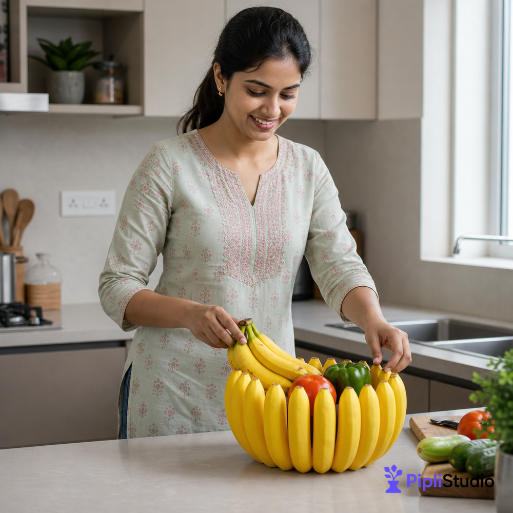 Banana Bowl β Fruit, Vegetable Storage Container & Organizer
