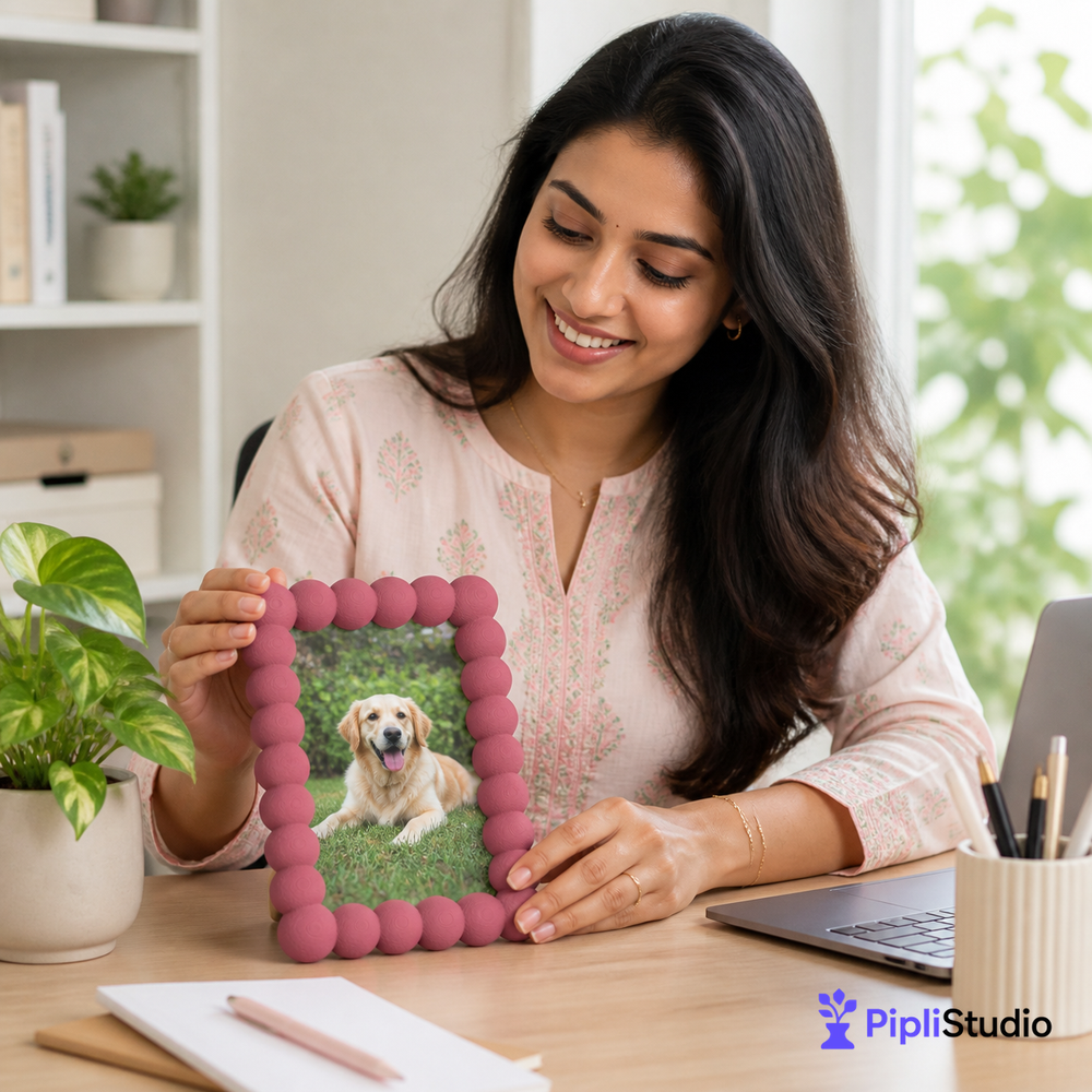 Bubble 4x6 Photo Frame – Tabletop & Wall-Mount