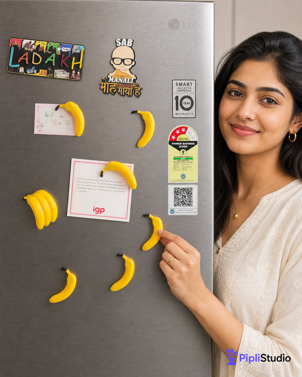 Banana Fridge Magnets – Fun Kitchen & Home Decor