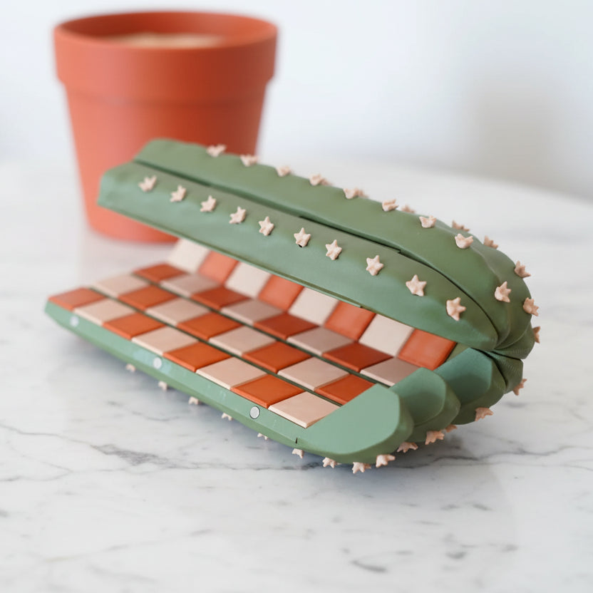 Cacti Chess - Roll up Cactus Chess Set (Foldable)