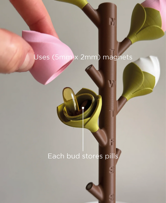 Budsy Weekly Pill Dispenser - Personal Pill Organiser