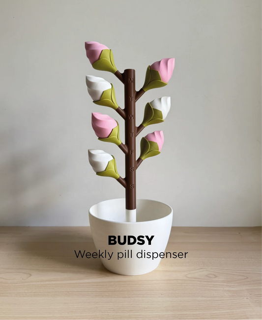 Budsy Weekly Pill Dispenser - Personal Pill Organiser