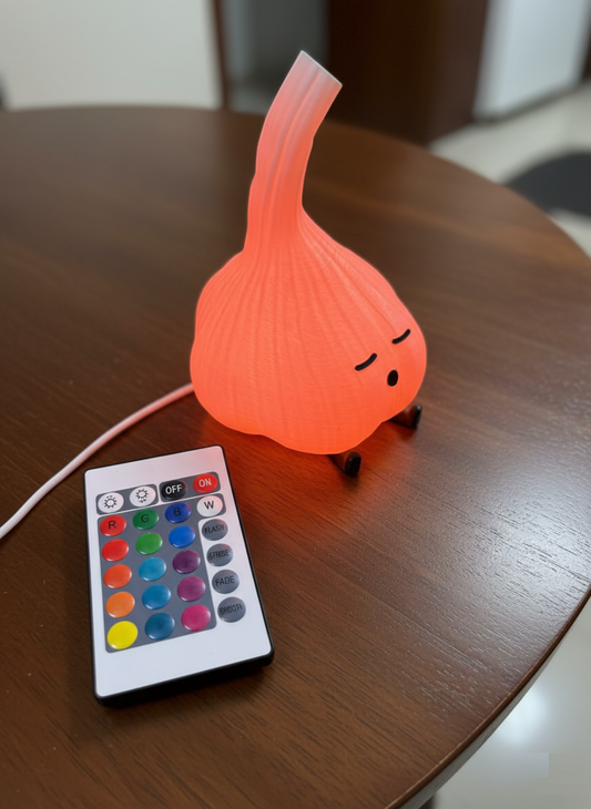 Garlic Night Light Lamp - Cute Cozy Glow (14cmx10cm)