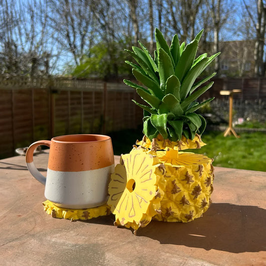 Pineapple Coaster Set (8 Pcs In One Set)