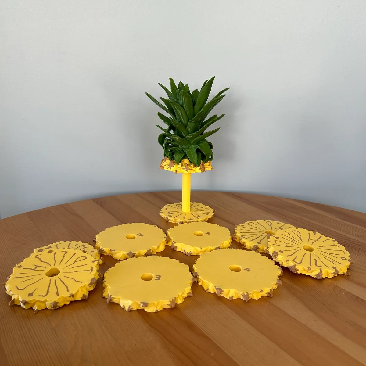Pineapple Coaster Set (8 Pcs In One Set)