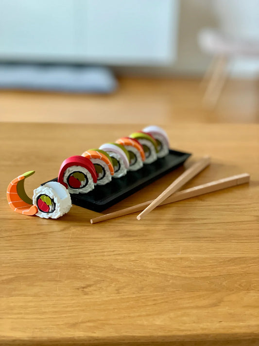 Sushi Supplements Dispenser - Weekly Pill Container & Keychains