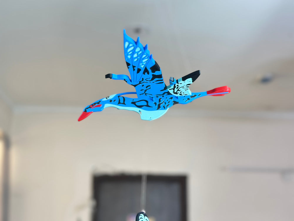 Sky Hunter Flying Ikran Avatar Creature Wind Chime – Hanging Decor for Home & Kids Room