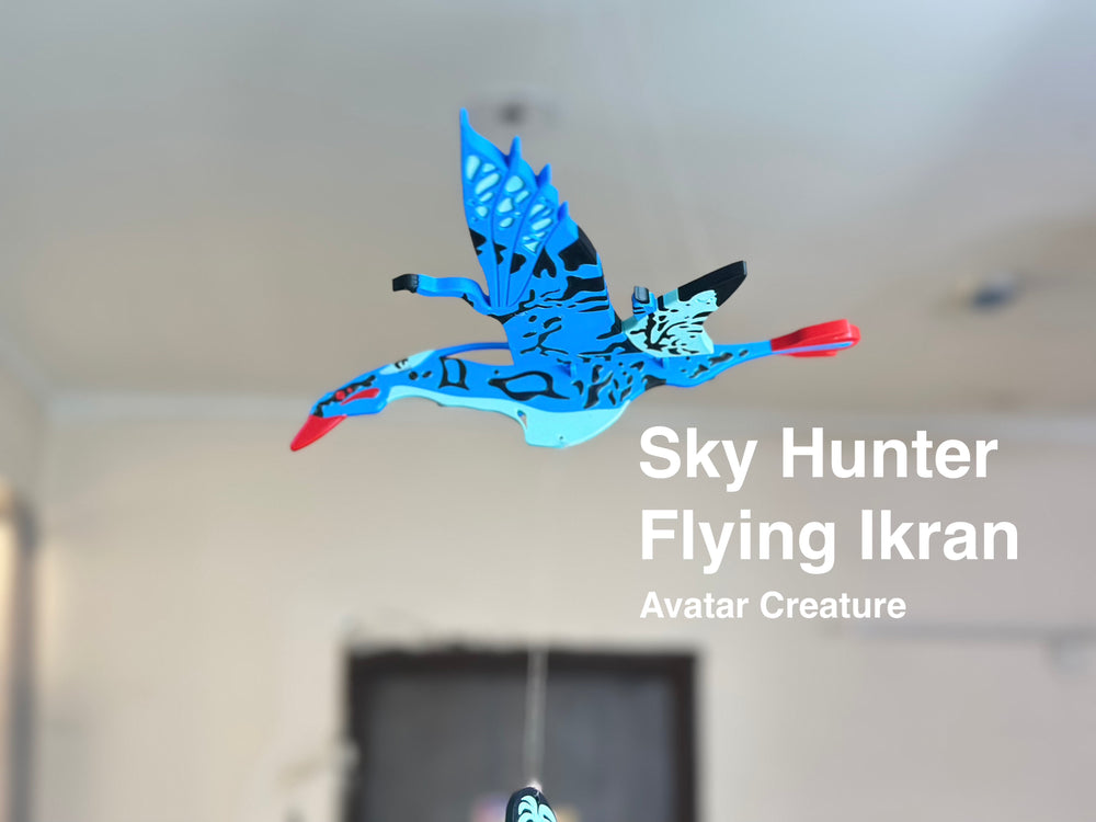 Sky Hunter Flying Ikran Avatar Creature Wind Chime – Hanging Decor for Home & Kids Room
