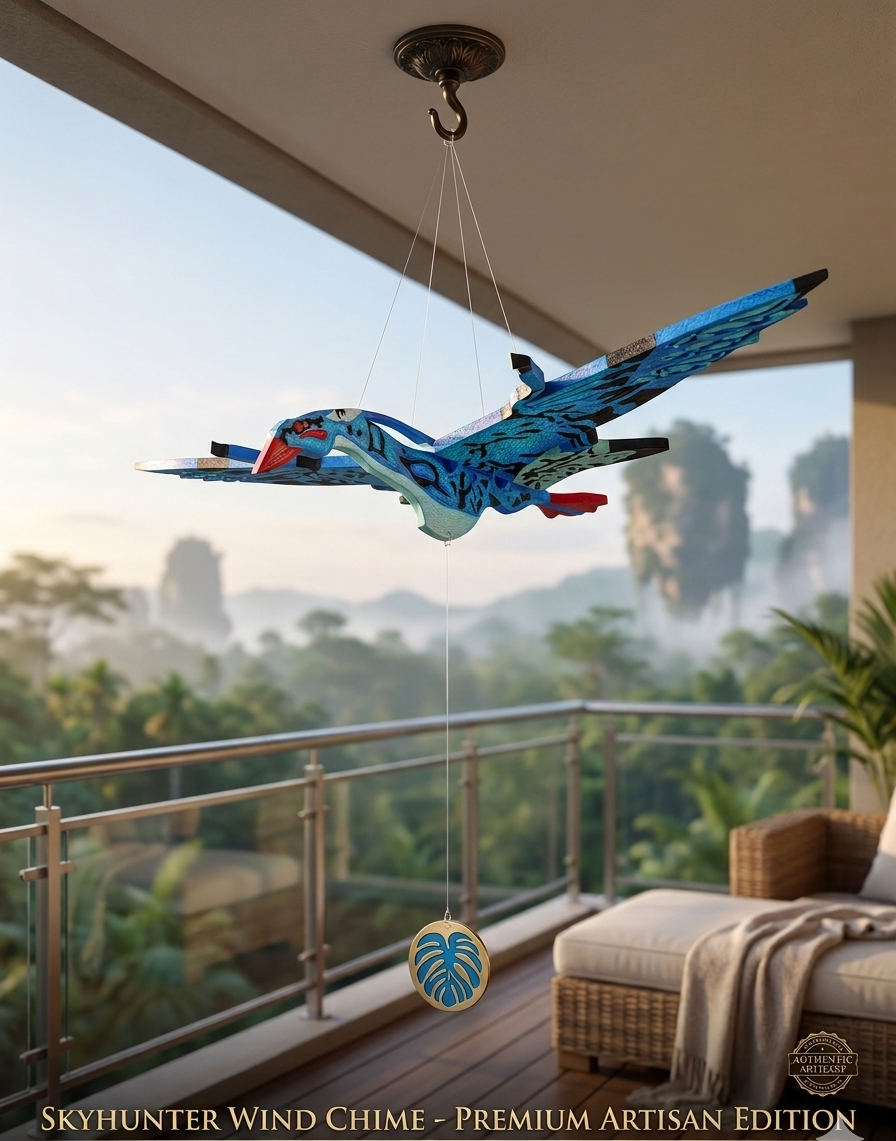 Sky Hunter Flying Ikran Avatar Creature Wind Chime – Hanging Decor for Home & Kids Room