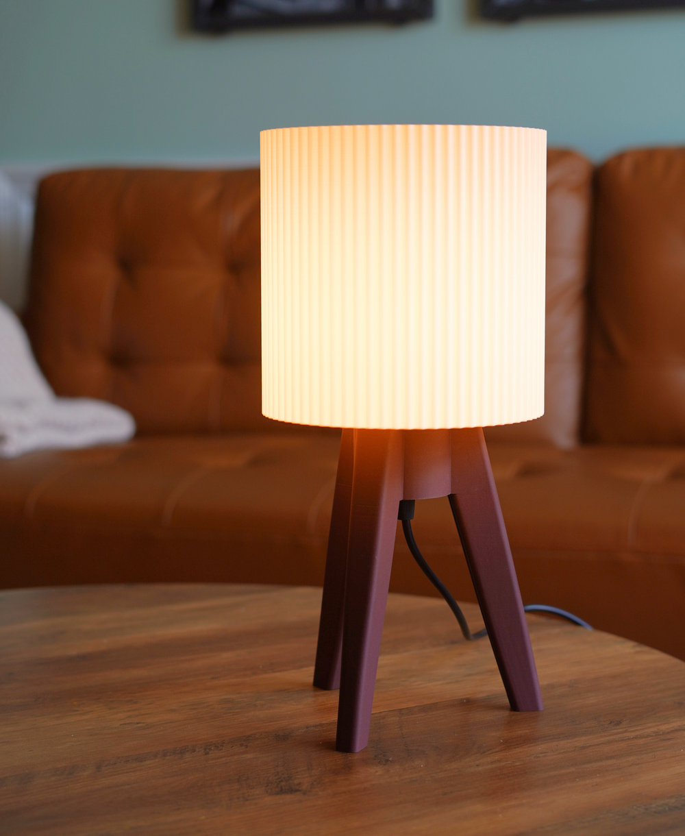 Elowen Table Lamp, Sculptural Shade, App-Controlled (16M Colours)