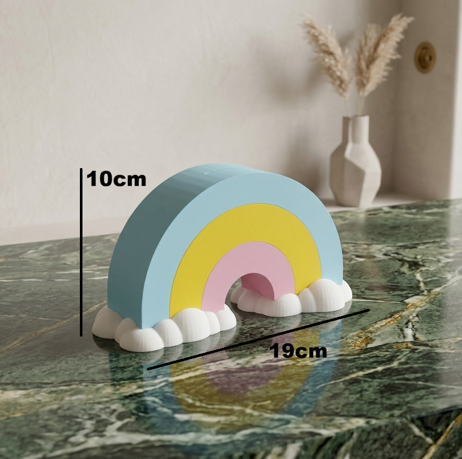 Rainbow Cloud Piggy Bank