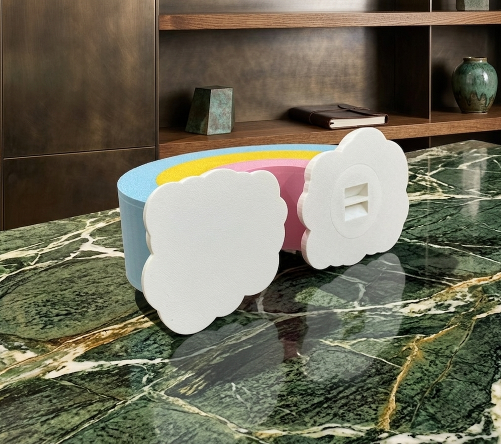 Rainbow Cloud Piggy Bank