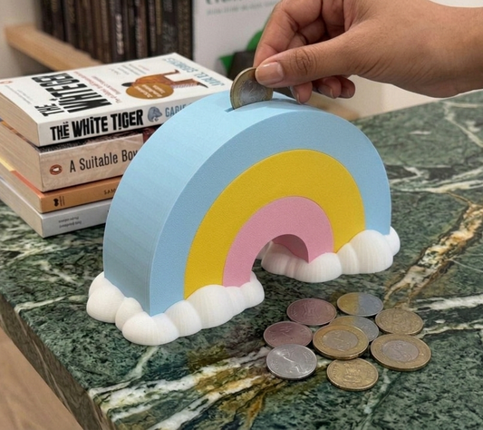 Rainbow Cloud Piggy Bank