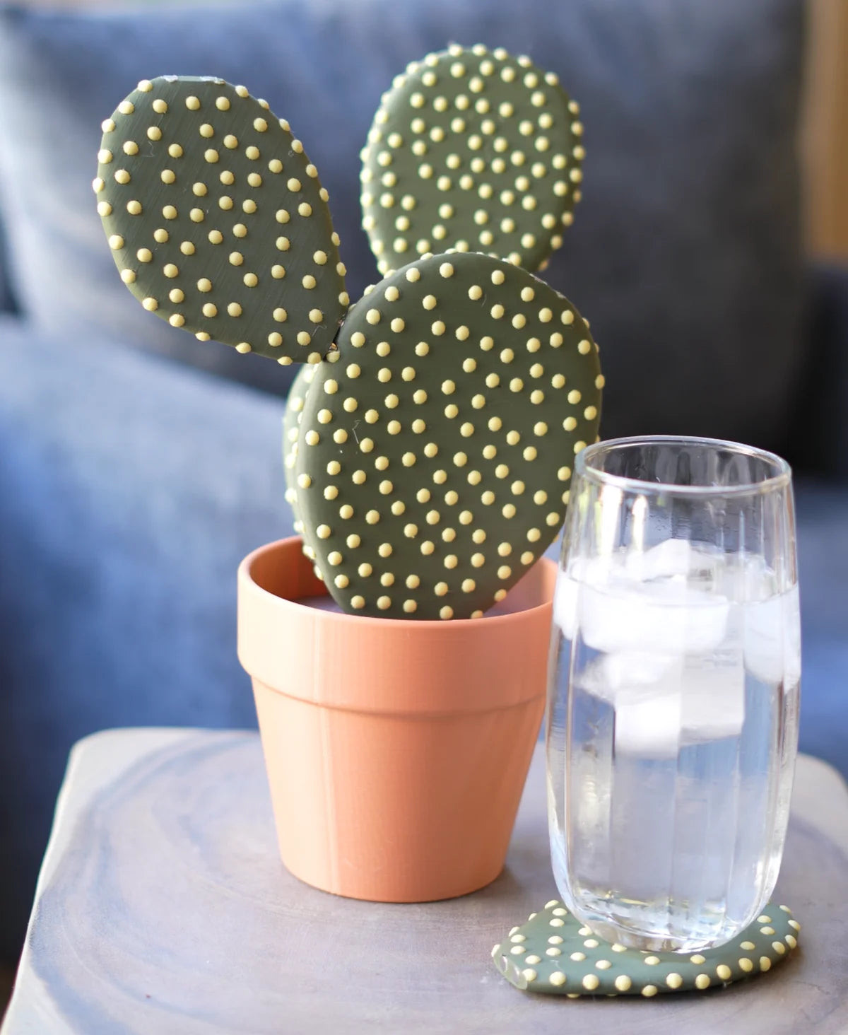 Cactus Coasters - Magnetic Cactus Coaster Set (5 Cactus Pieces)