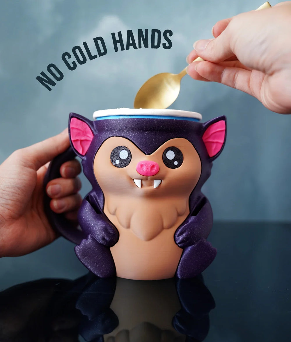 Ice Cream Pint Holder with Spoon Slots (Penguin, Highland Cow, Bat, Cat)