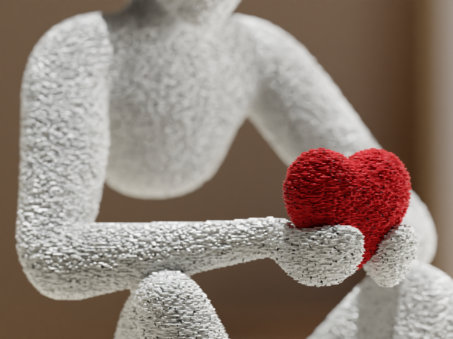 NOBody Love's Embracep - A Minimalist Sculpture