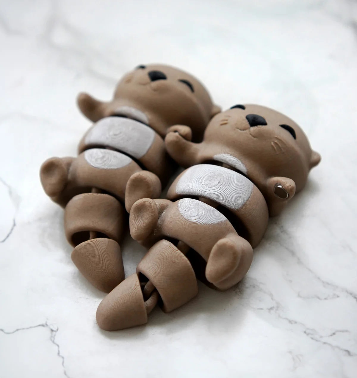 Flexi Baby Otters x 2 – Magnetic Hand-Holding Buddy | Fidget Toy (Set Of 2)