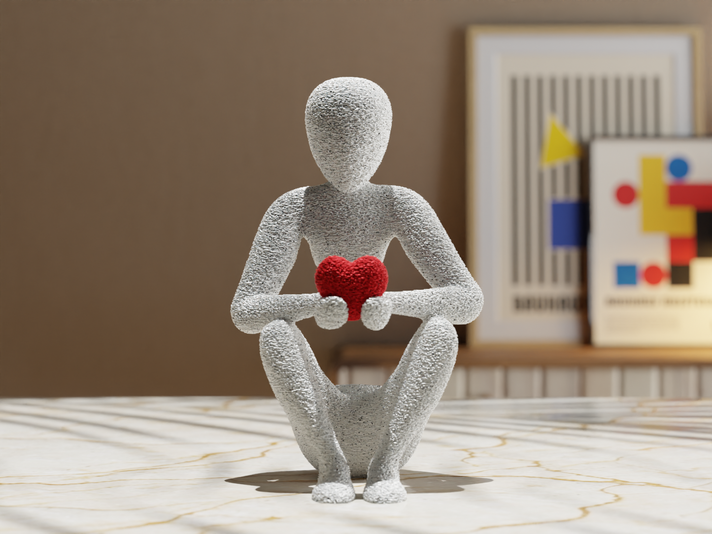 NOBody Love's Embracep - A Minimalist Sculpture
