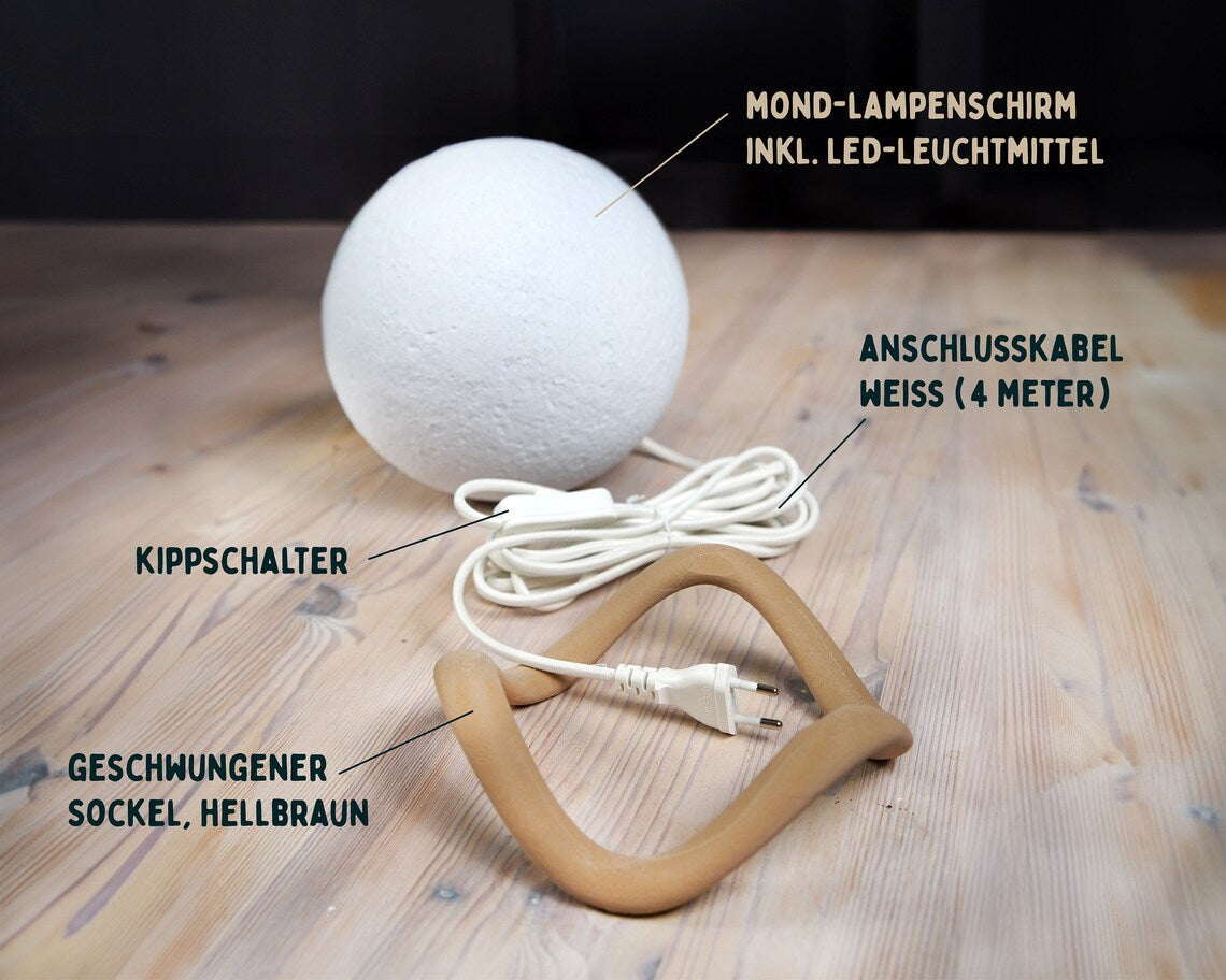 Premium Moon Lamp | Lithophane Night Light - Ideal Home Decor