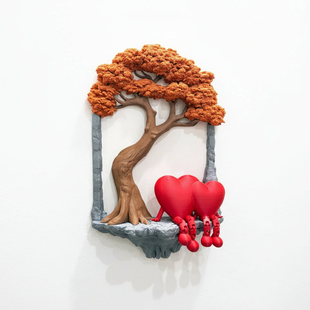 Old Tree Wall Decor Picture Frame (With One Miniature Toy)